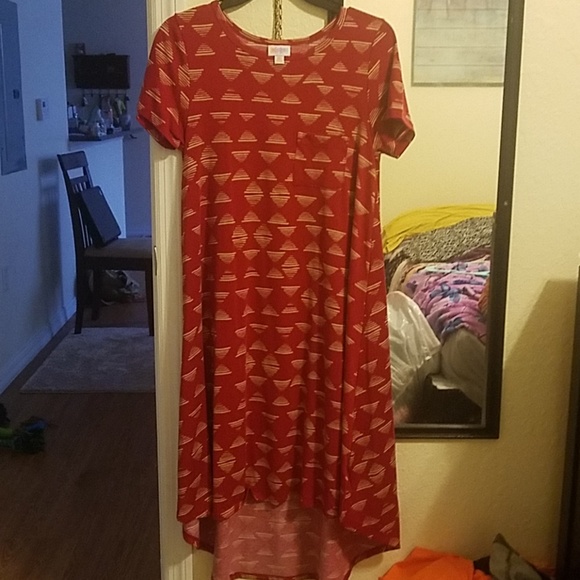 Red XS Carly Dress - Picture 1 of 5